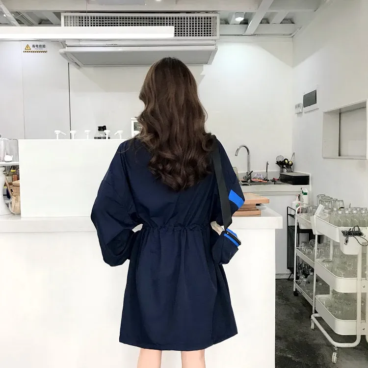 Long sleeve windbreaker jacket   bag 2 piece set KF2340