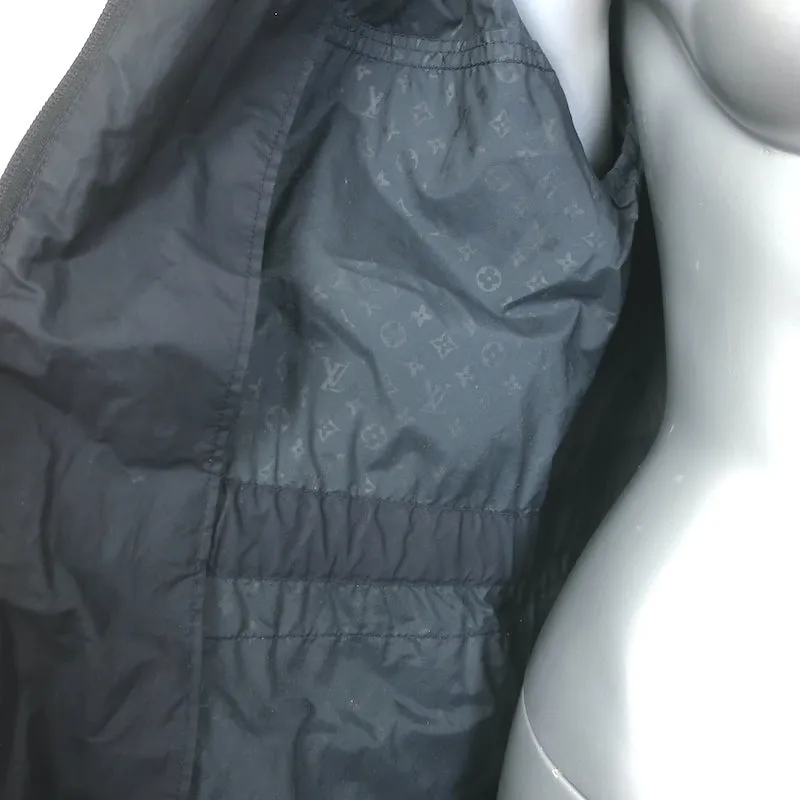 Louis Vuitton Hooded Windbreaker Jacket Black Cotton-Blend Size 36