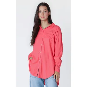 LS BUTTON FRONT BLOUSE