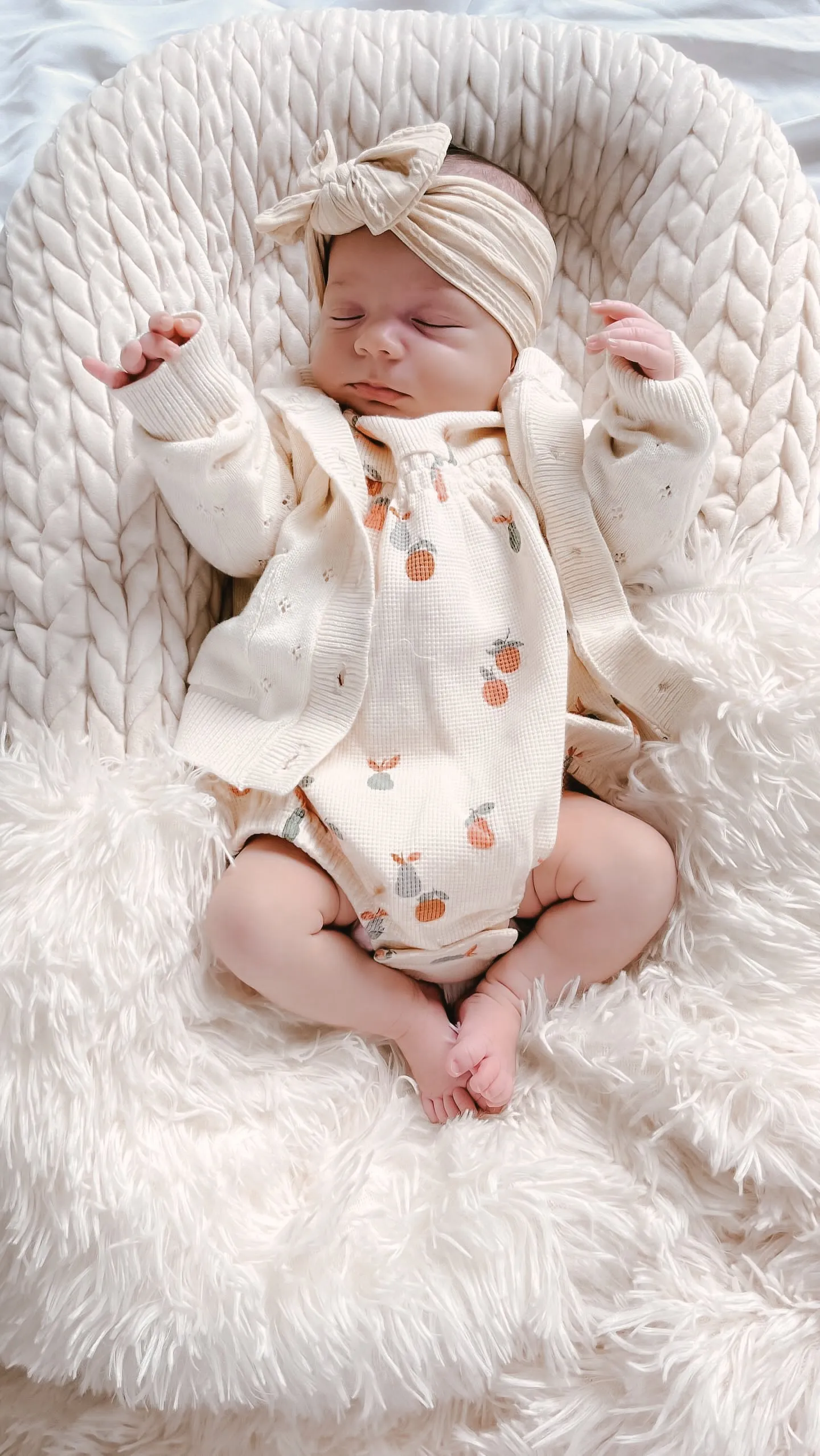 Luna   Luca Pointelle Cardigan - Cream