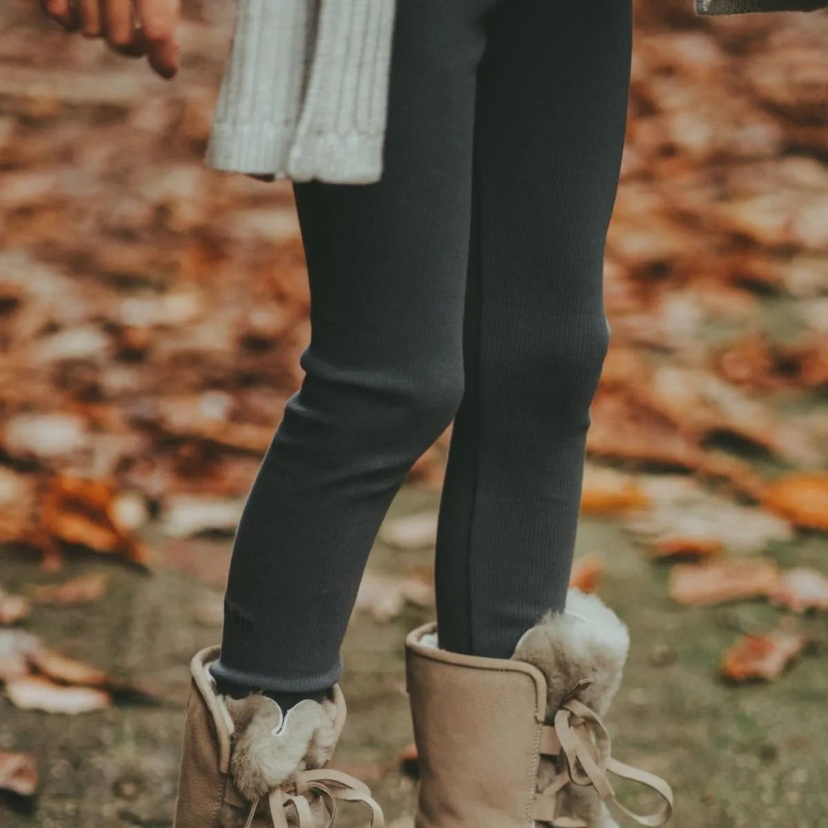 Lusa Leggings - Dark Grey Melange