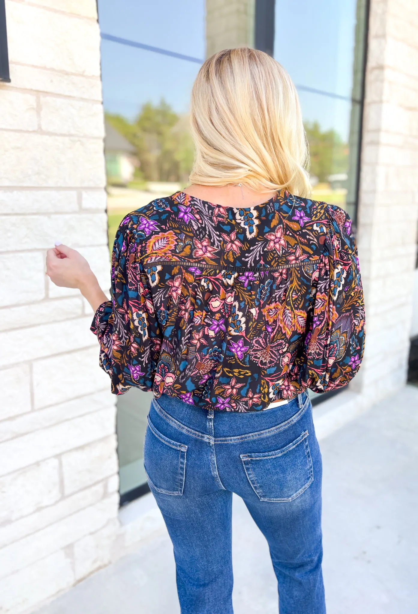 Lush Blooms Floral Blouse
