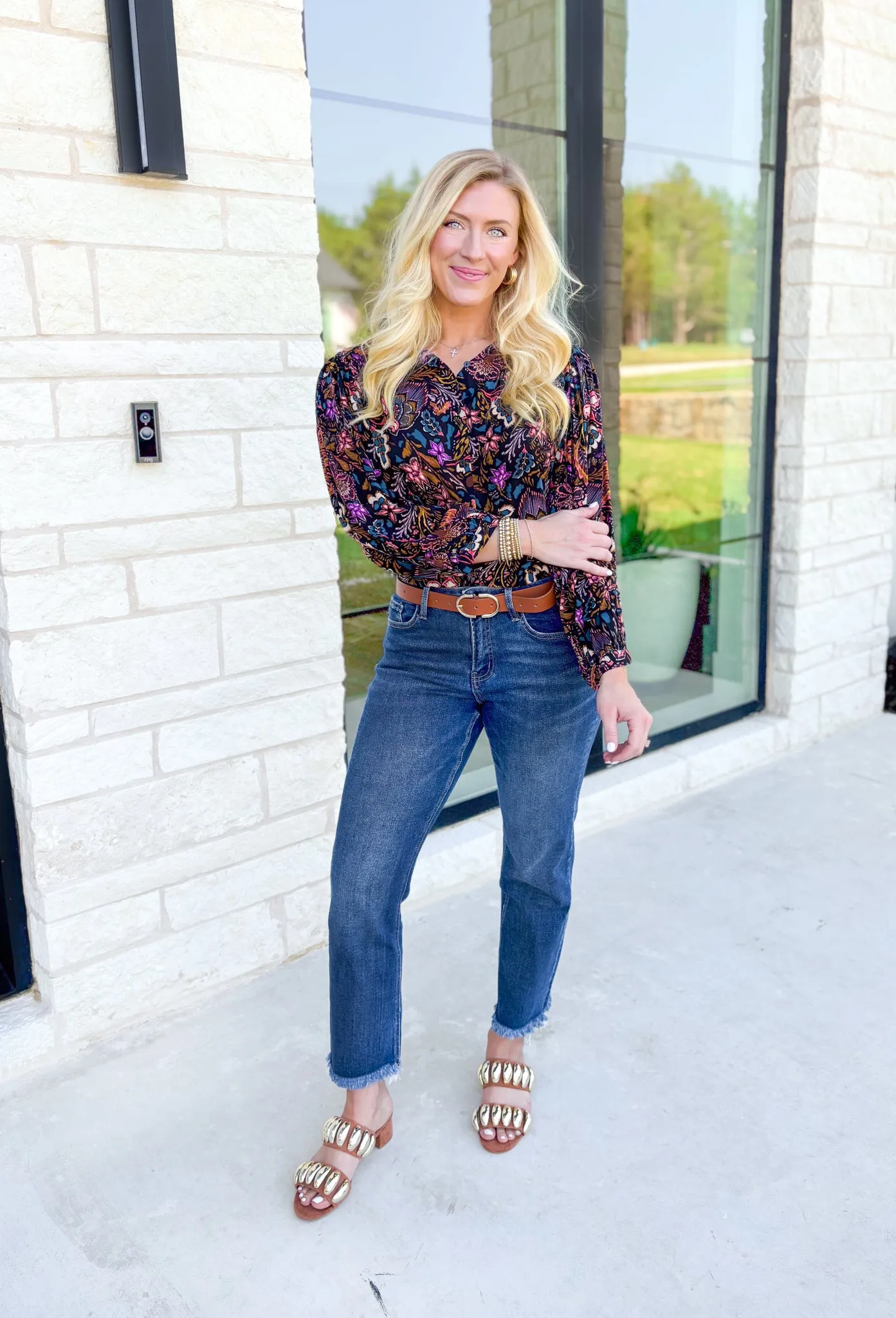 Lush Blooms Floral Blouse