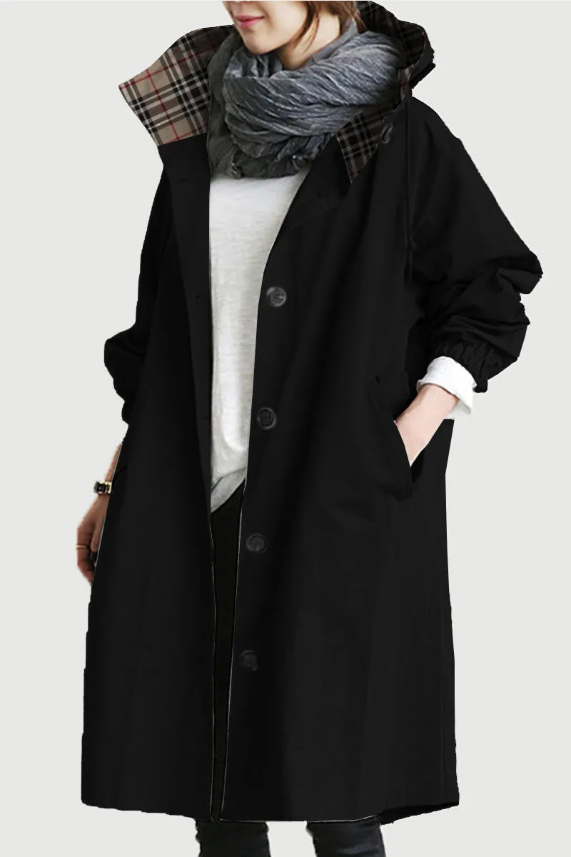 LUXE BLACK WATERPROOF WINDBREAKER