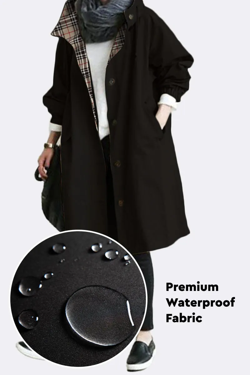 LUXE BLACK WATERPROOF WINDBREAKER