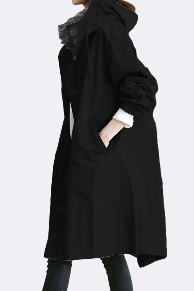 LUXE BLACK WATERPROOF WINDBREAKER