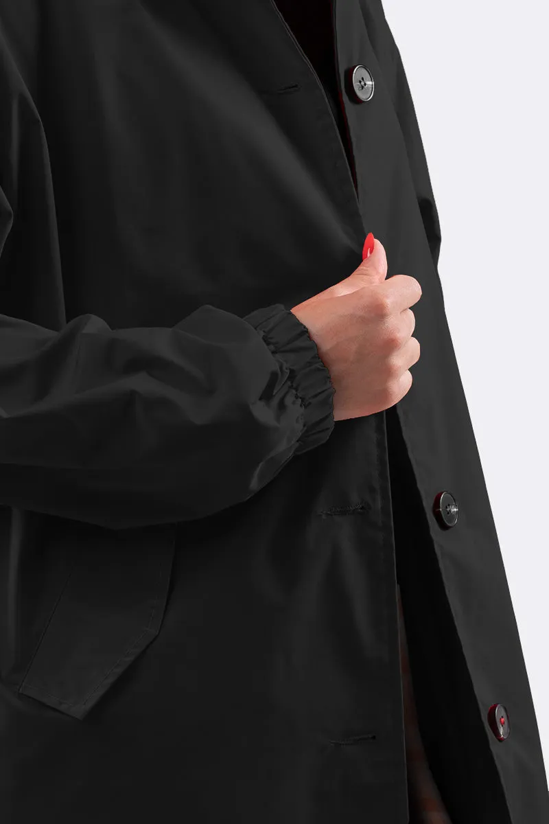 LUXE BLACK WATERPROOF WINDBREAKER