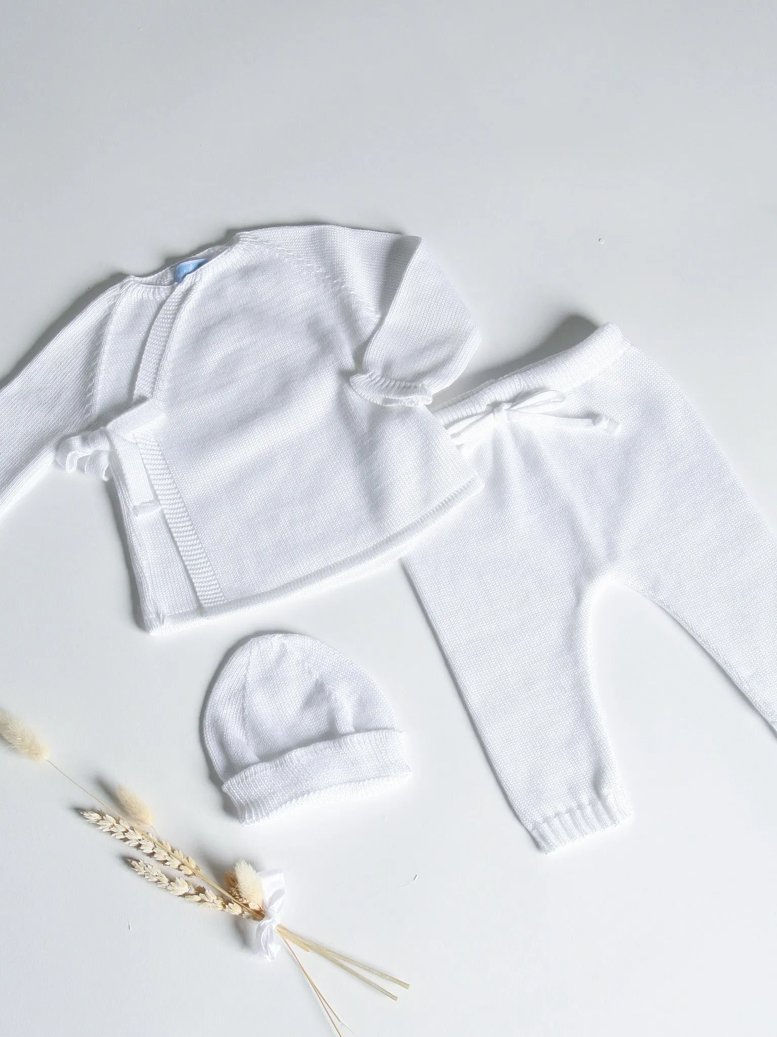 Mac Ilusion Essential white knitted 3 piece set