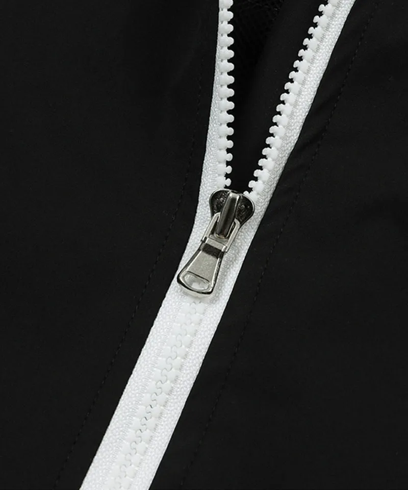 MACKY Golf: Coloring Line Hood Windbreaker - Black