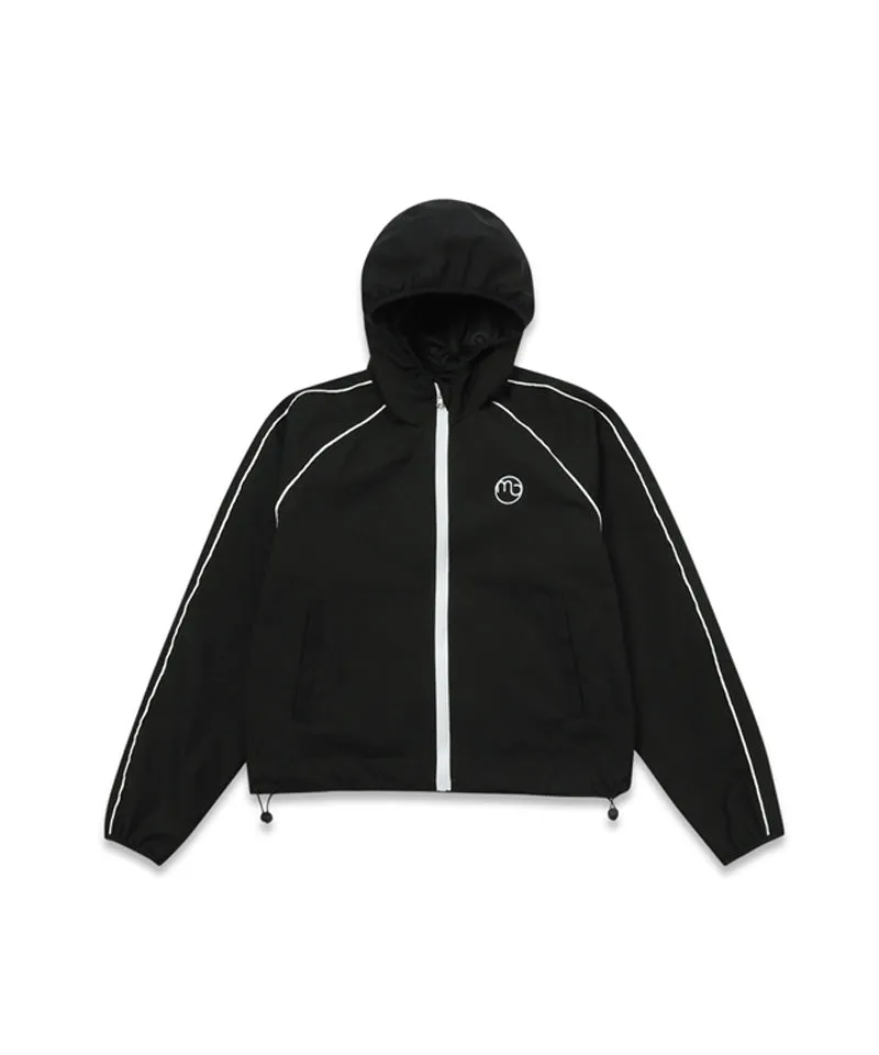 MACKY Golf: Coloring Line Hood Windbreaker - Black
