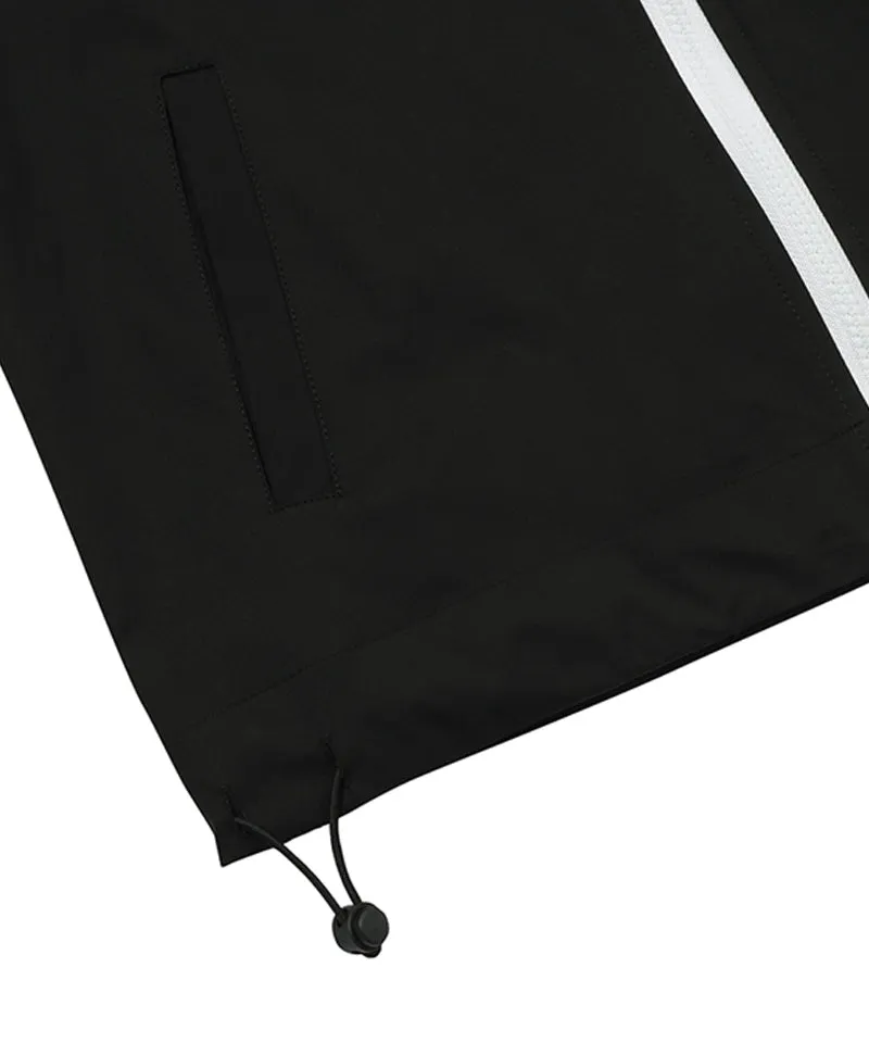 MACKY Golf: Coloring Line Hood Windbreaker - Black