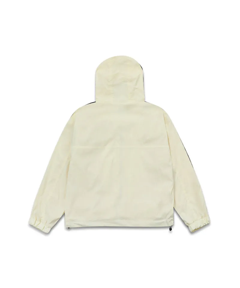 MACKY Golf: Pocket Hood Windbreaker - Cream Beige