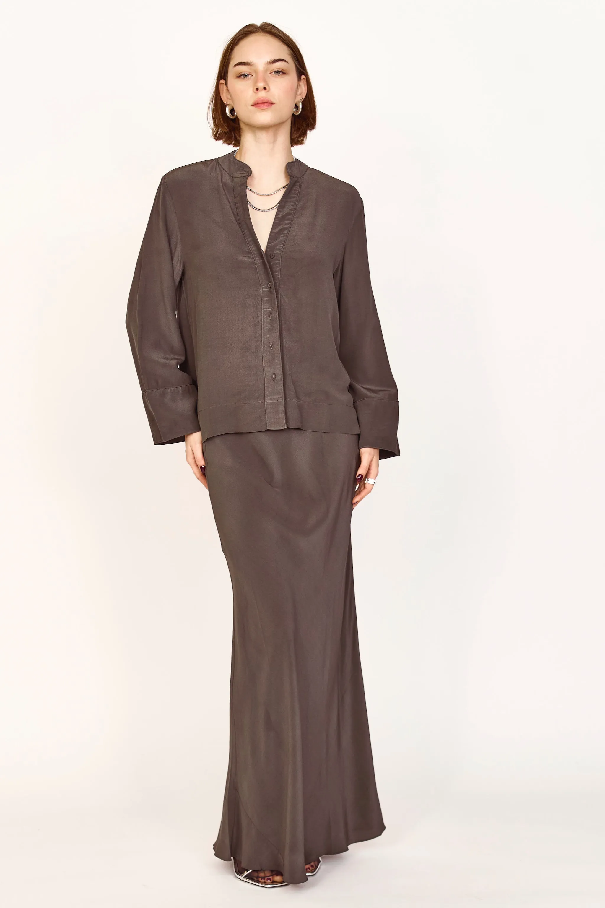 Malmo Blouse in Pewter