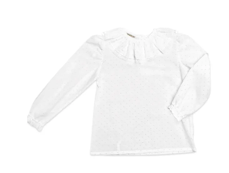 Marco & Lizzy Plumetti Lace Blouse