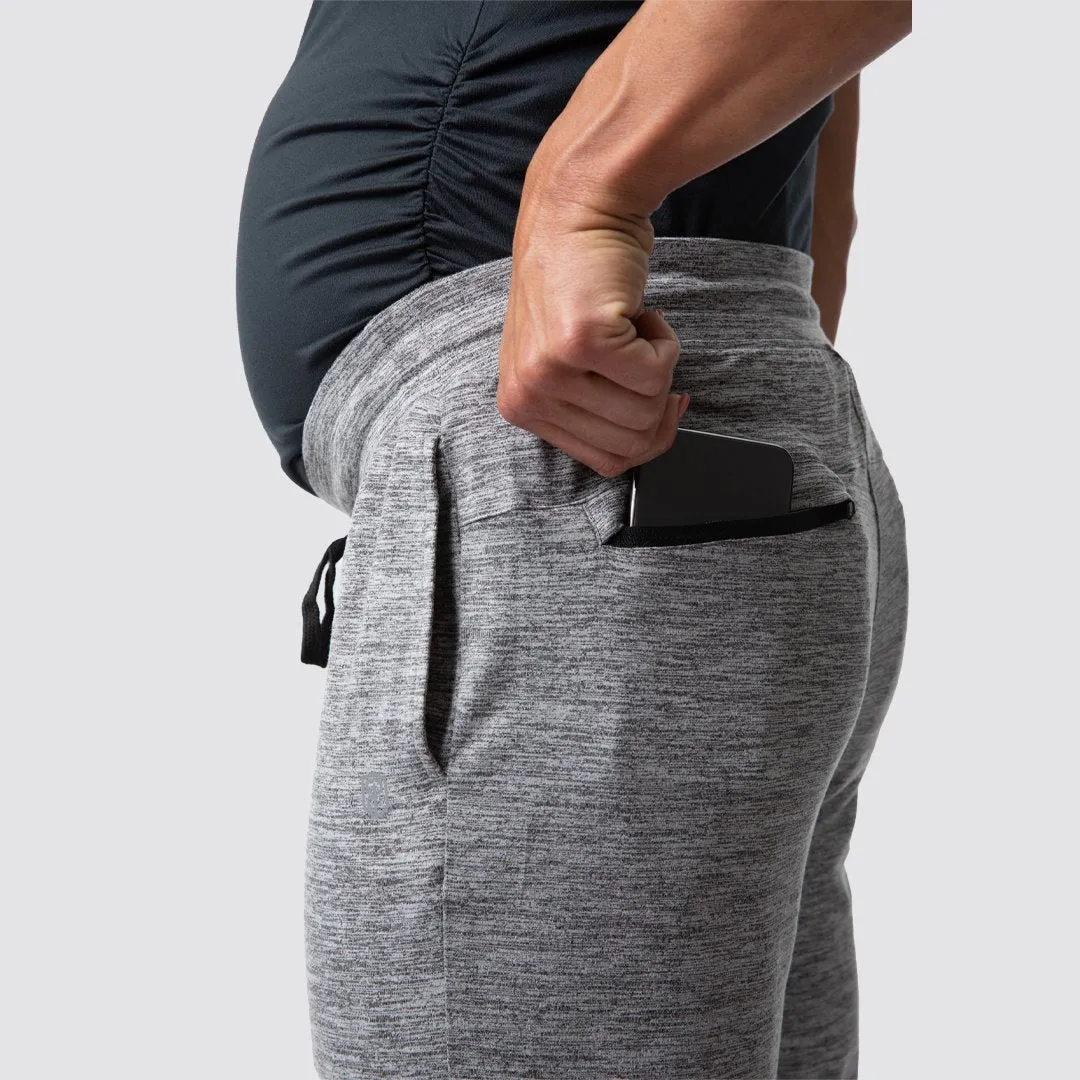Maternity Rest Day Athleisure Jogger (Heather Grey)
