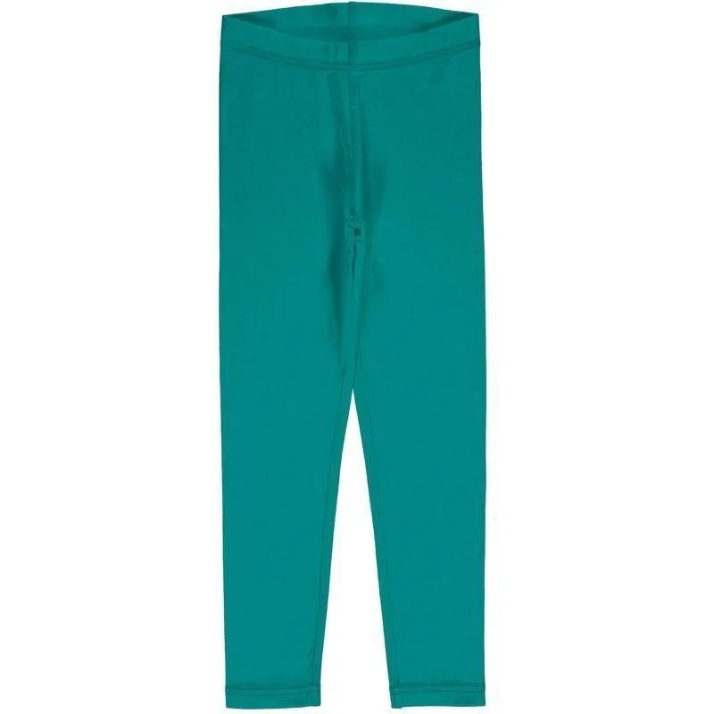 Maxomorra Solid Lagoon Leggings