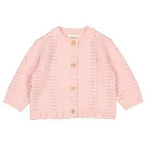 Mayo Pink Knitted Baby Cardigan