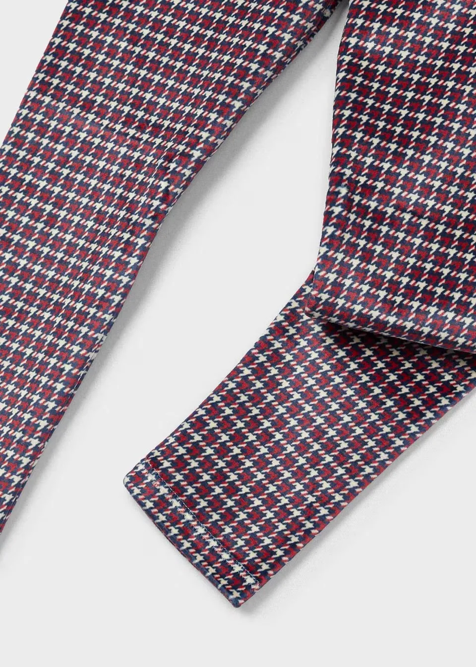 Mayoral Girls Cherry Red Check Leggings 4703