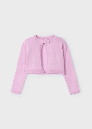 Mayoral Girls Orchid Knit Cardigan