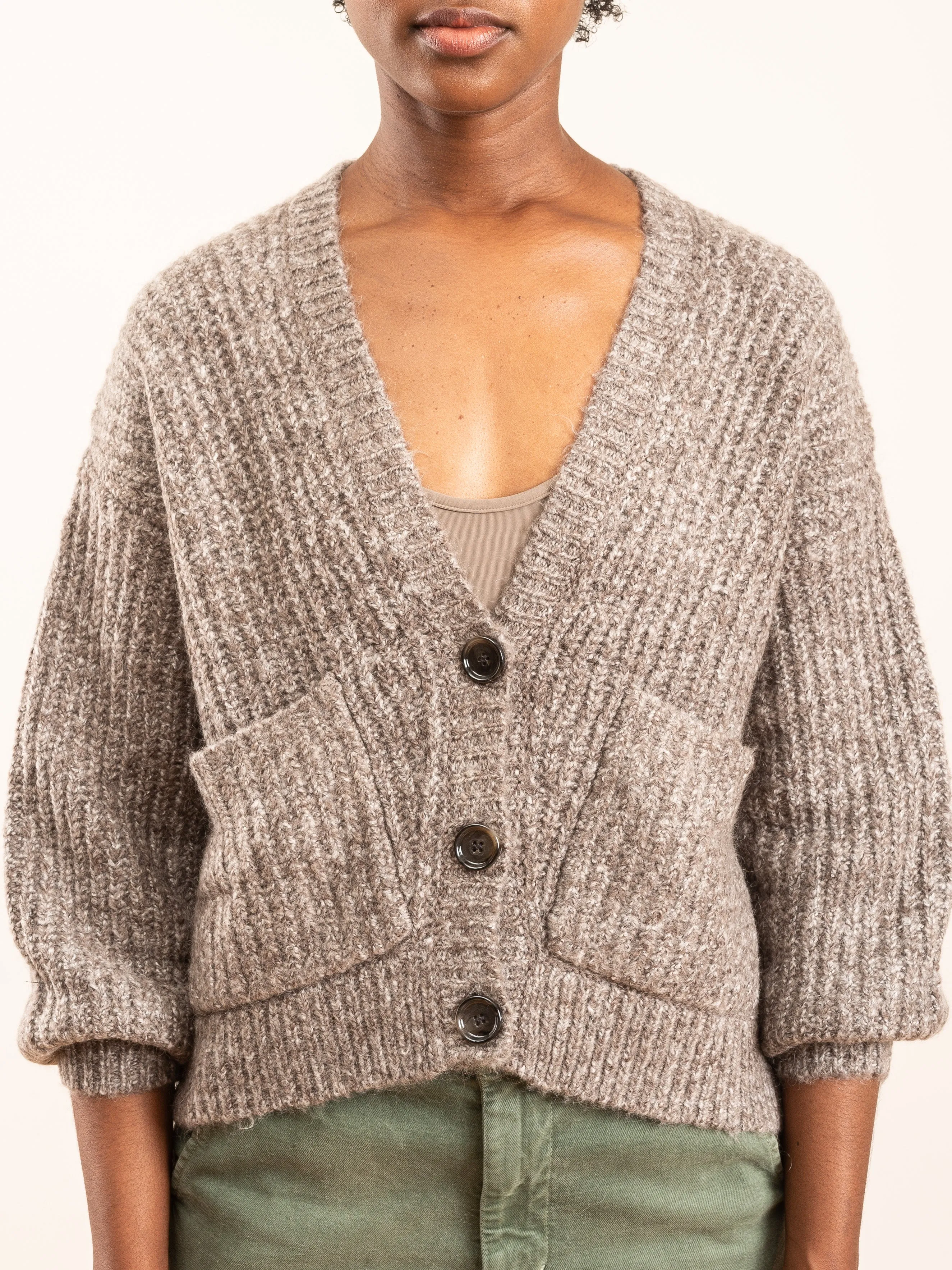 melange cardigan