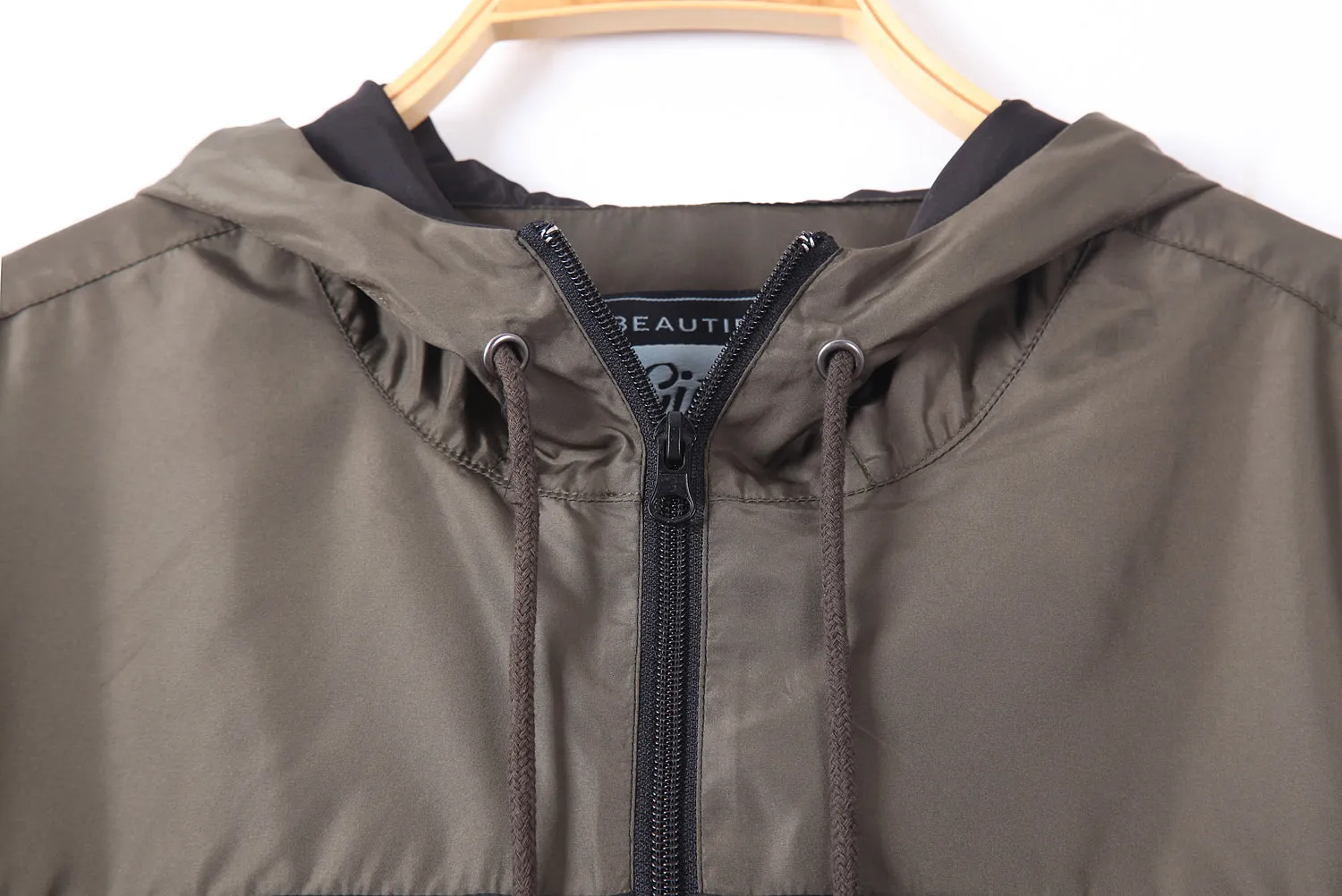 Men's Hooded Full  Zipper Pocket Windproof Windbreaker by Same Style of Ellie The Last of Us Part II Jacket