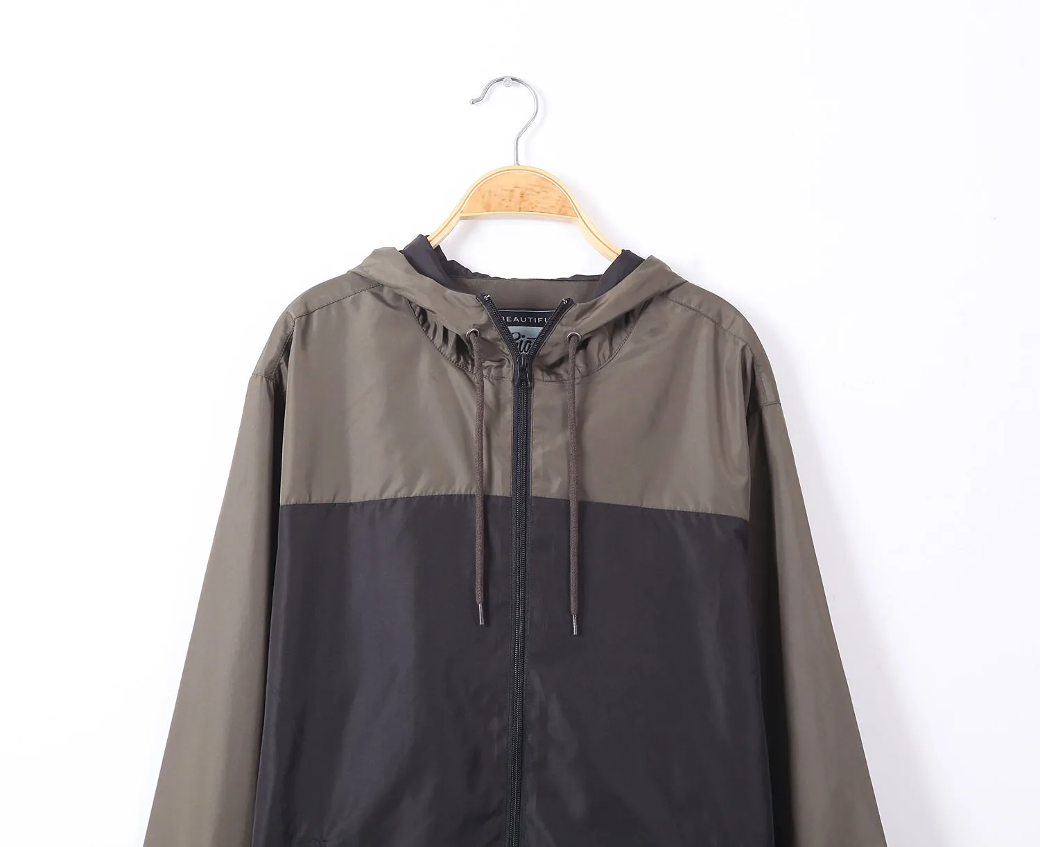Men's Hooded Full  Zipper Pocket Windproof Windbreaker by Same Style of Ellie The Last of Us Part II Jacket