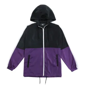 Men's-Hooded-Lightweight-Windbreaker(-YS8J13-BLK/PURPLE)