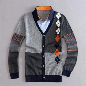Men's Vintage Fashion Two Piece Cardigan
