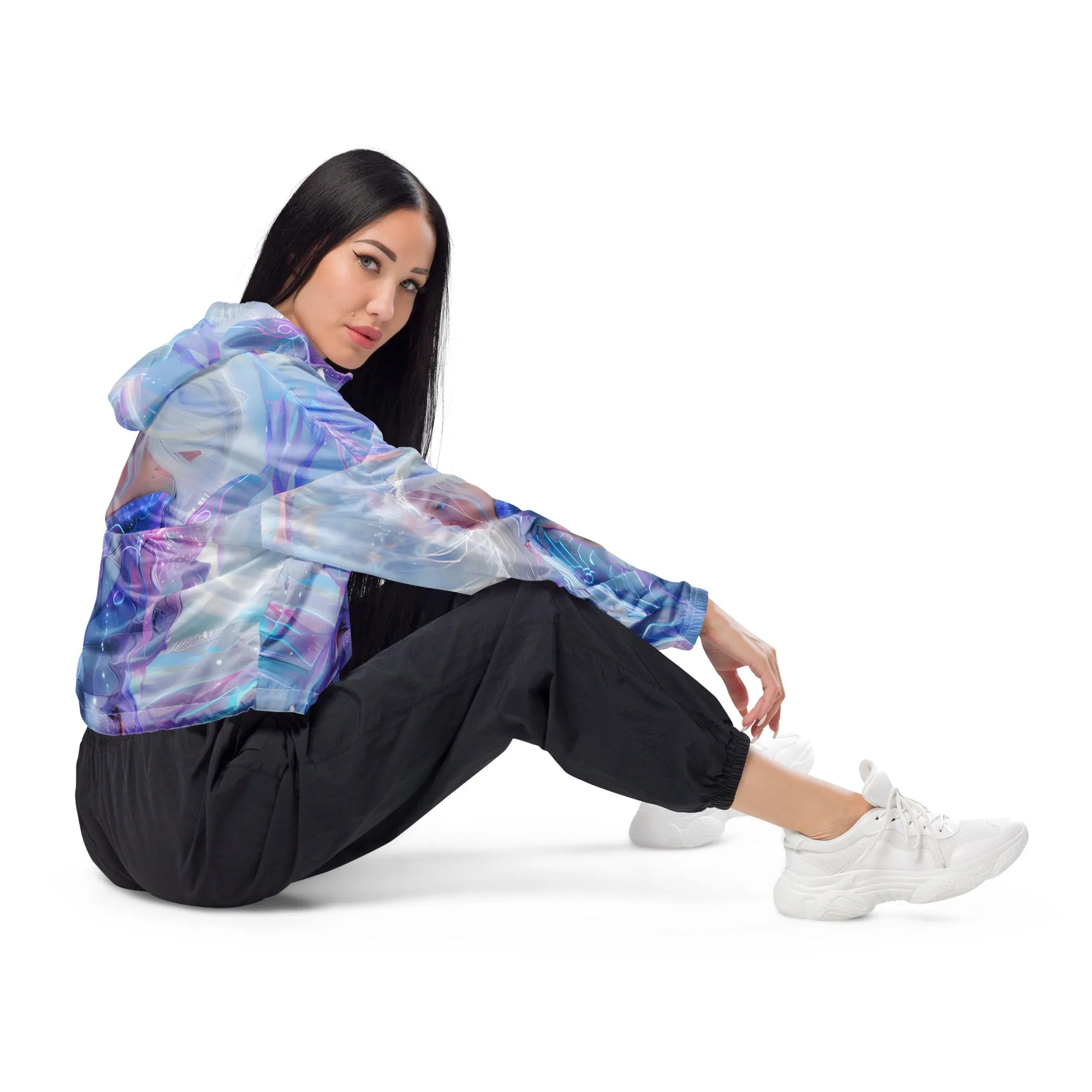 Metaverse Girl Cropped Windbreaker MG001