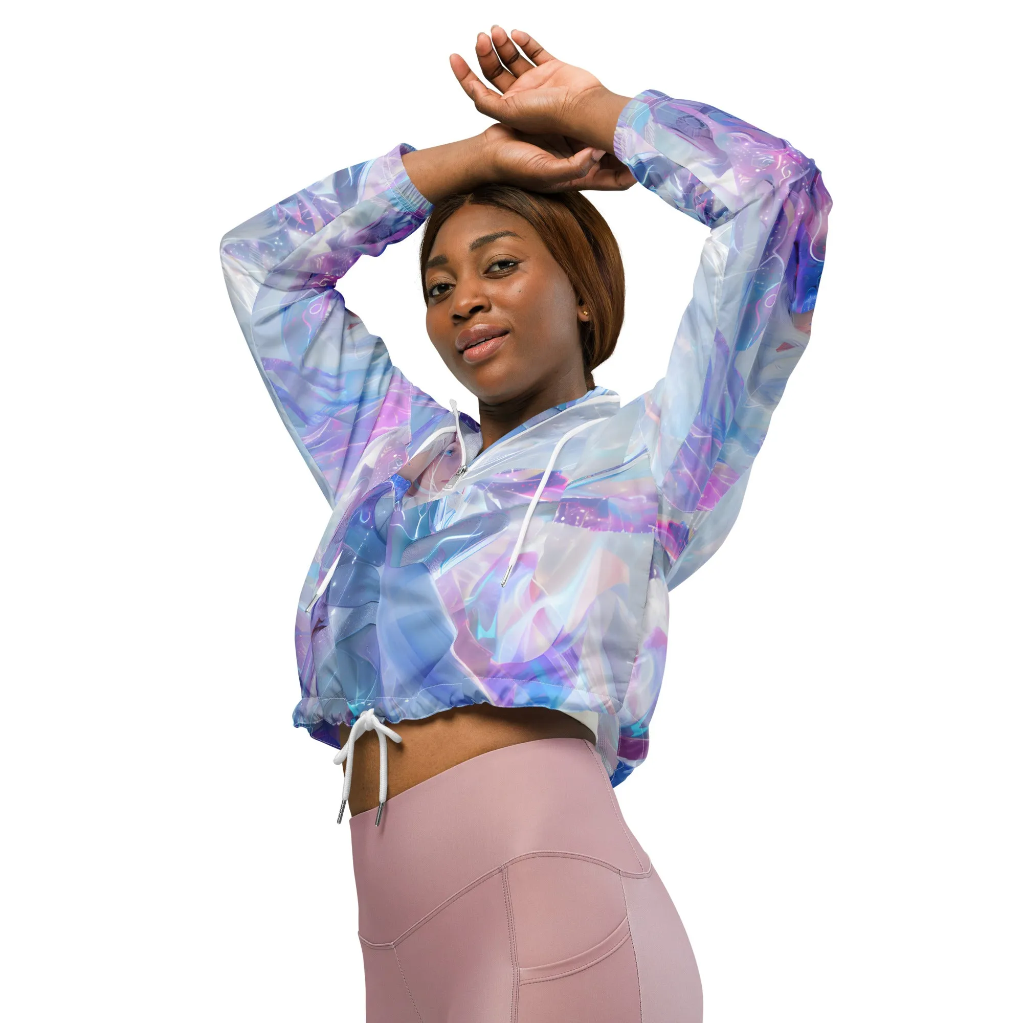 Metaverse Girl Cropped Windbreaker MG001