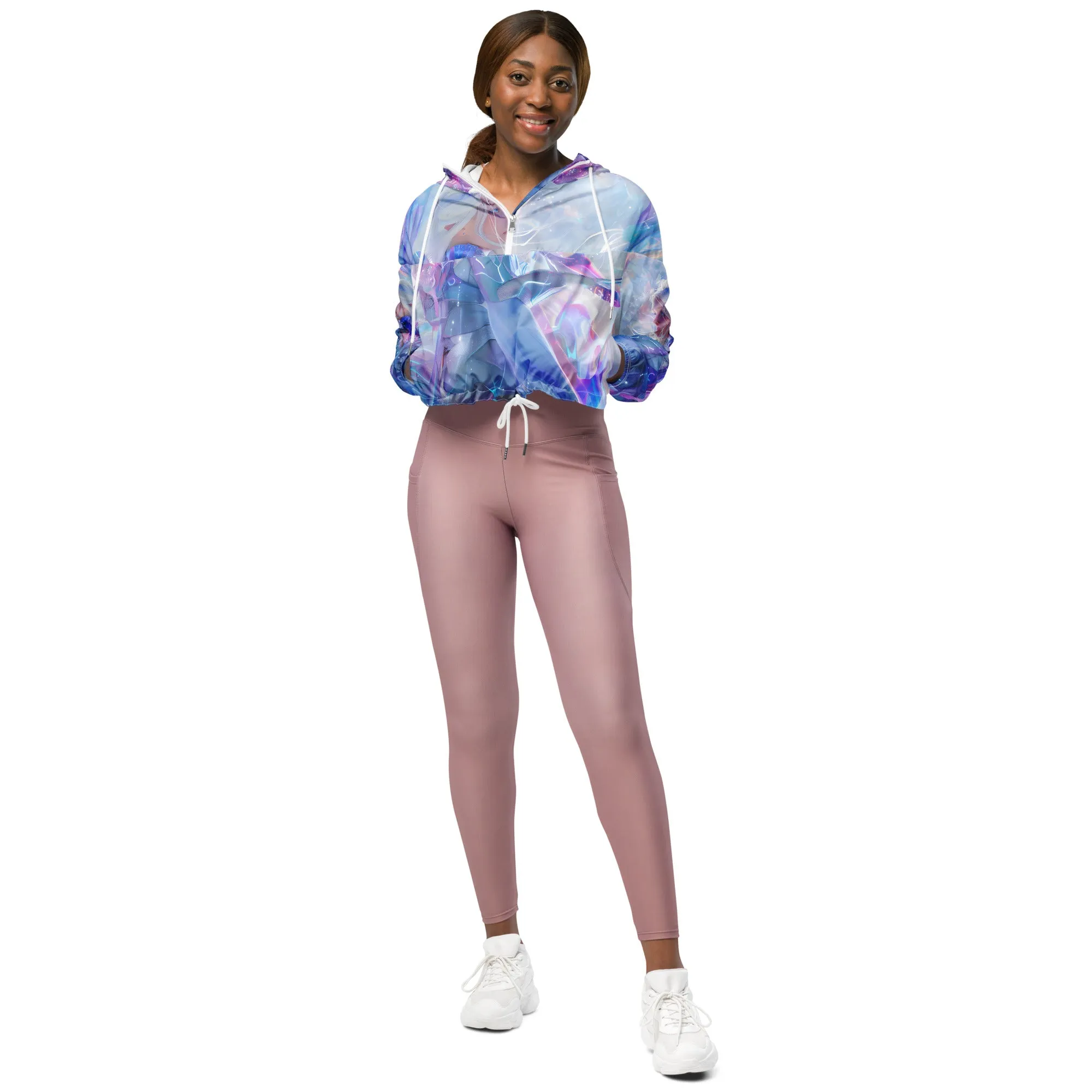 Metaverse Girl Cropped Windbreaker MG001