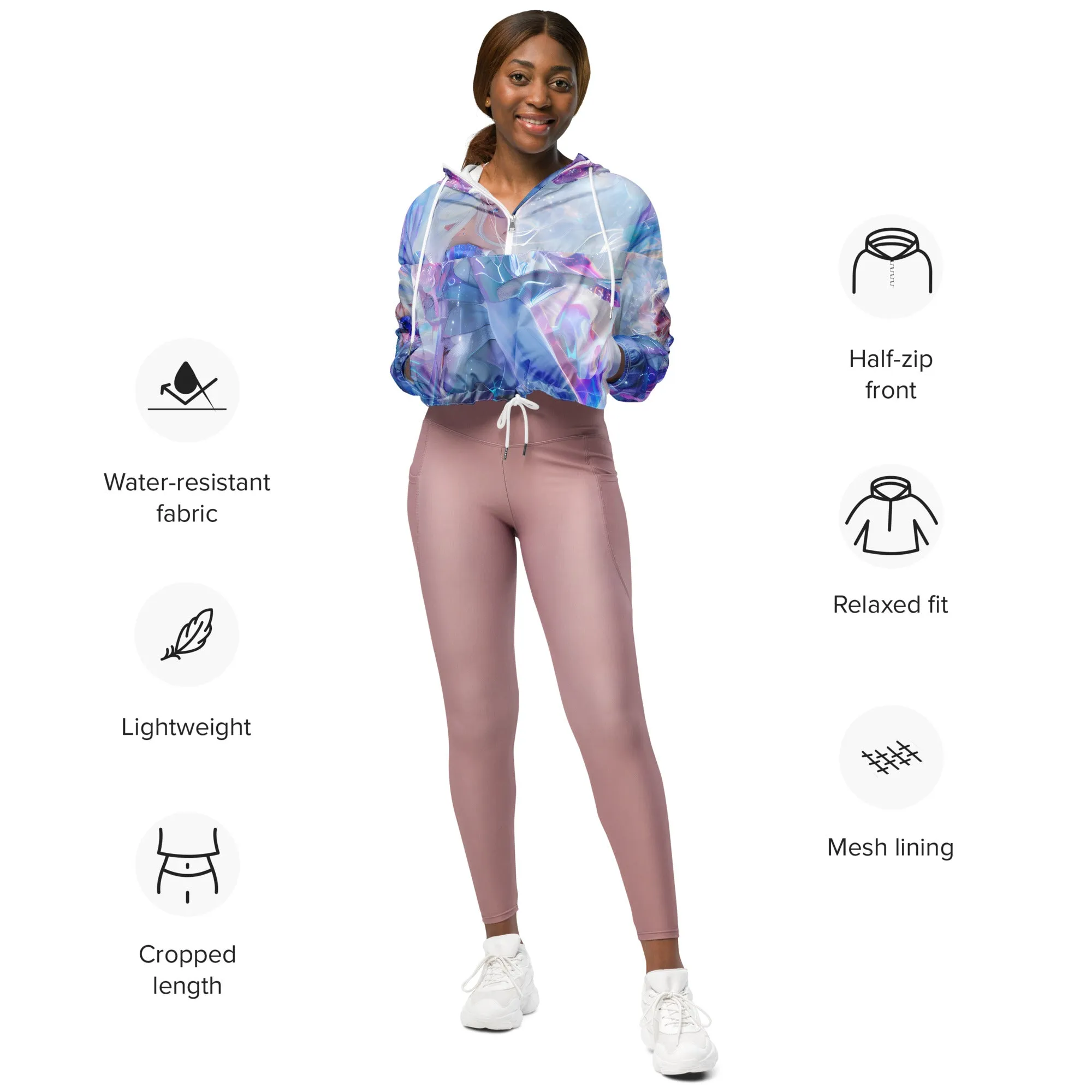 Metaverse Girl Cropped Windbreaker MG001