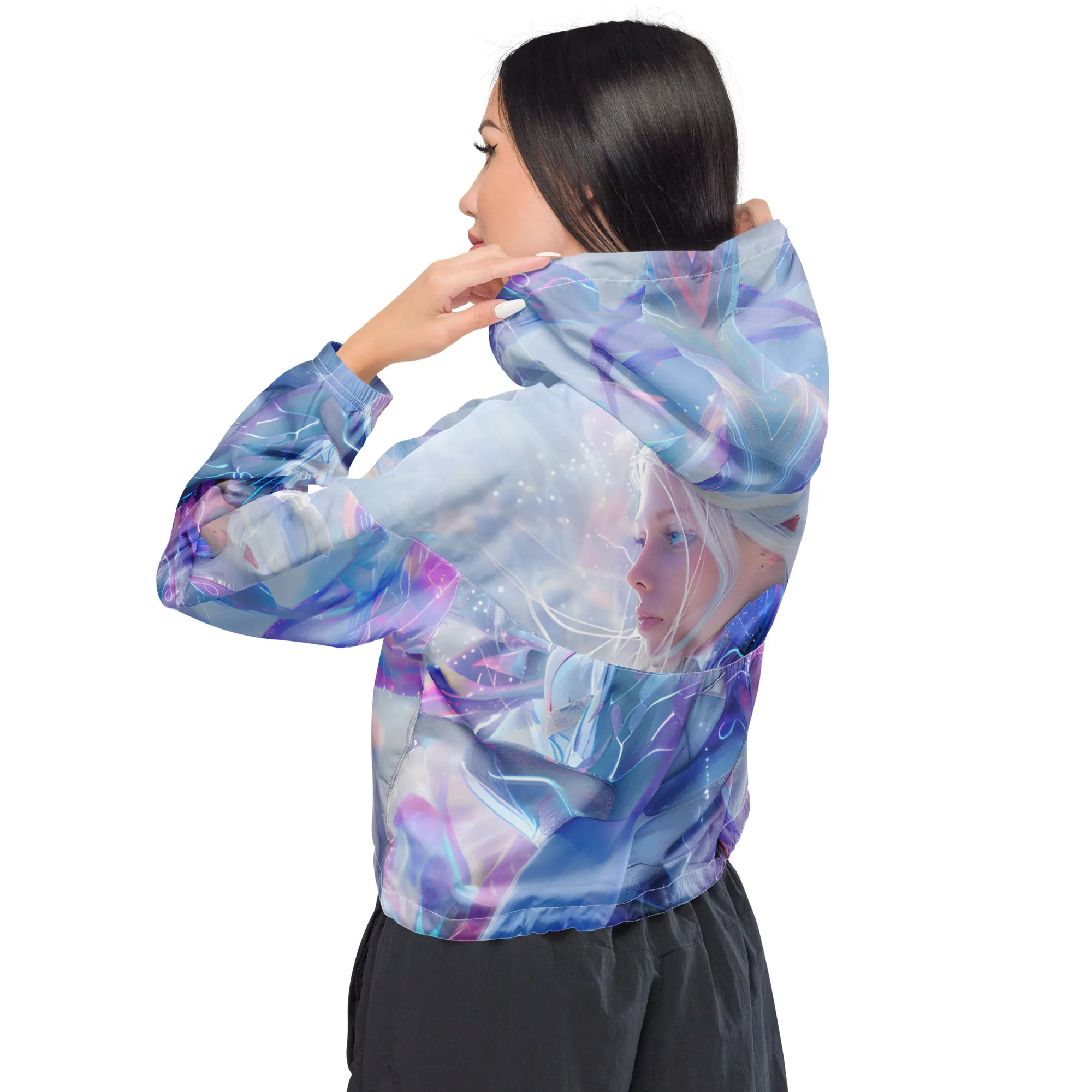 Metaverse Girl Cropped Windbreaker MG001