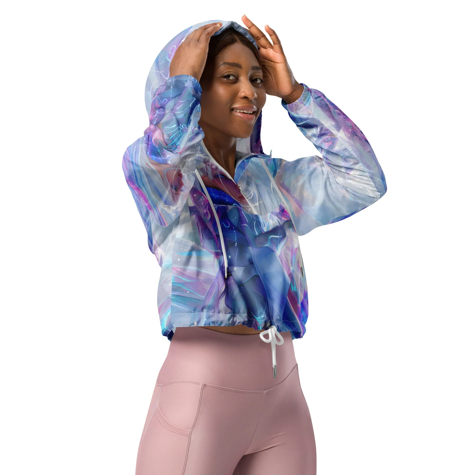 Metaverse Girl Cropped Windbreaker MG001