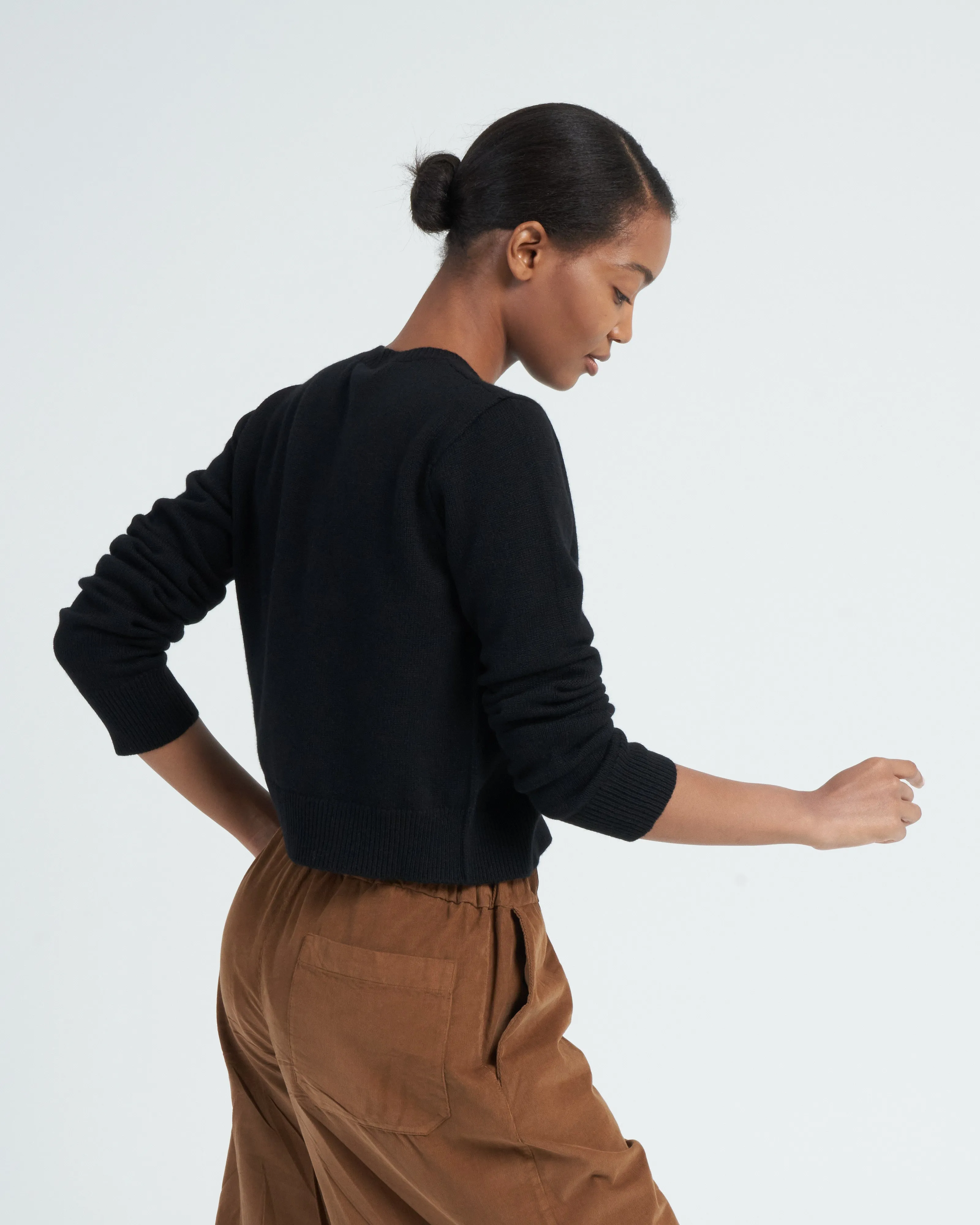 mini cardigan - black
