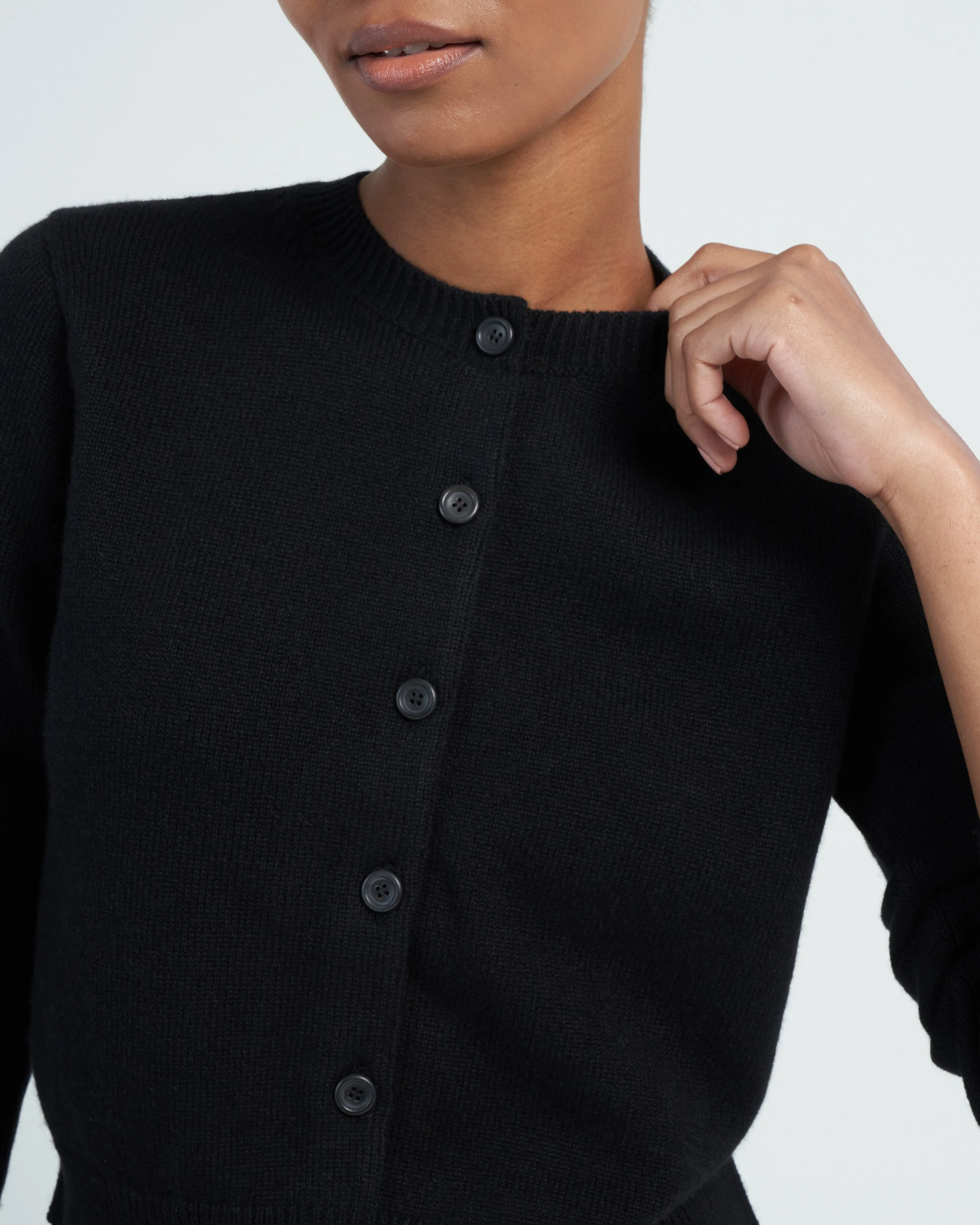 mini cardigan - black