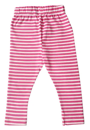 Minoti Girls Leggings Pink Striped (9mths-3yrs)