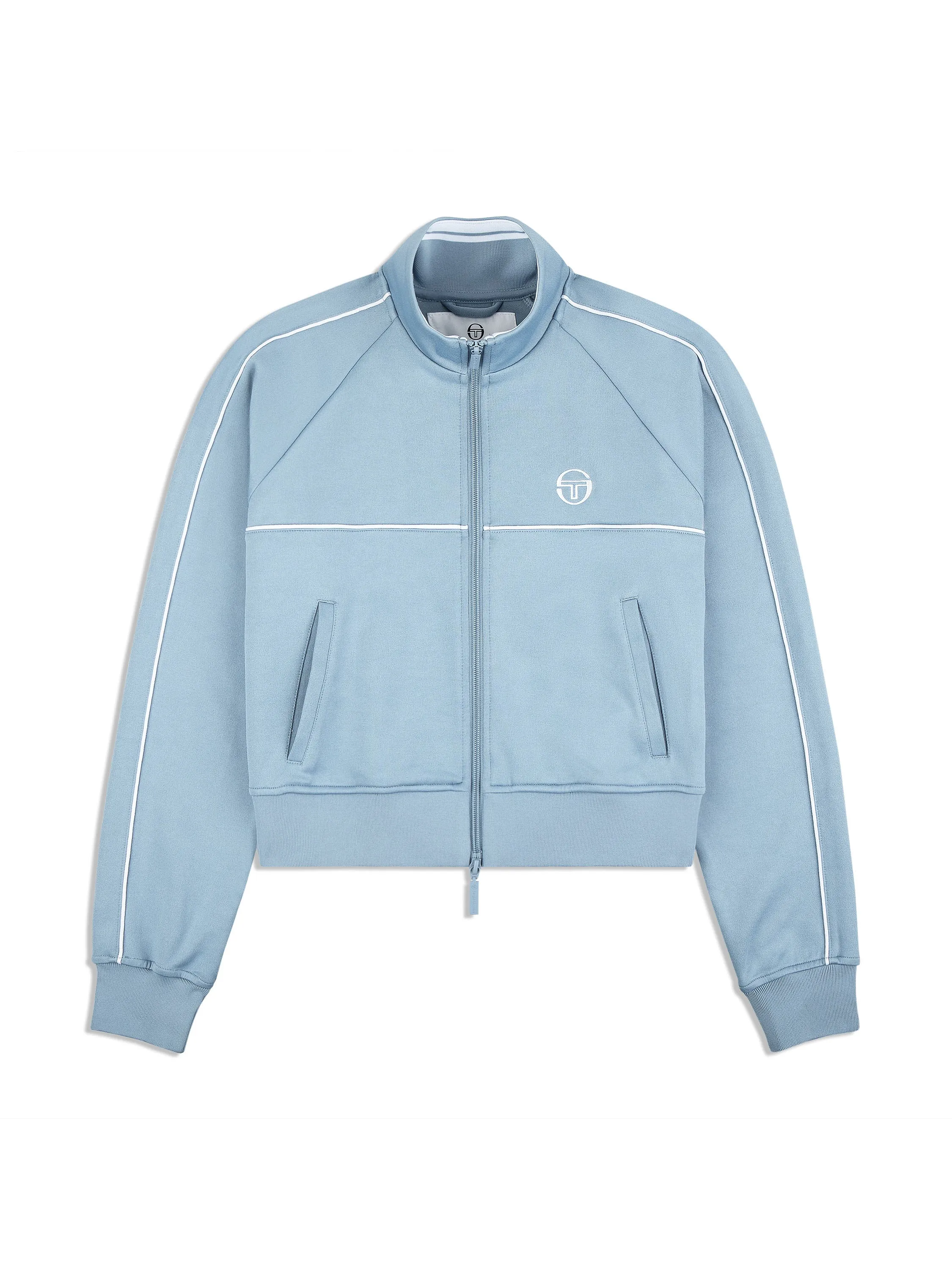 Miss Lioni Track Jacket- Faded Denim