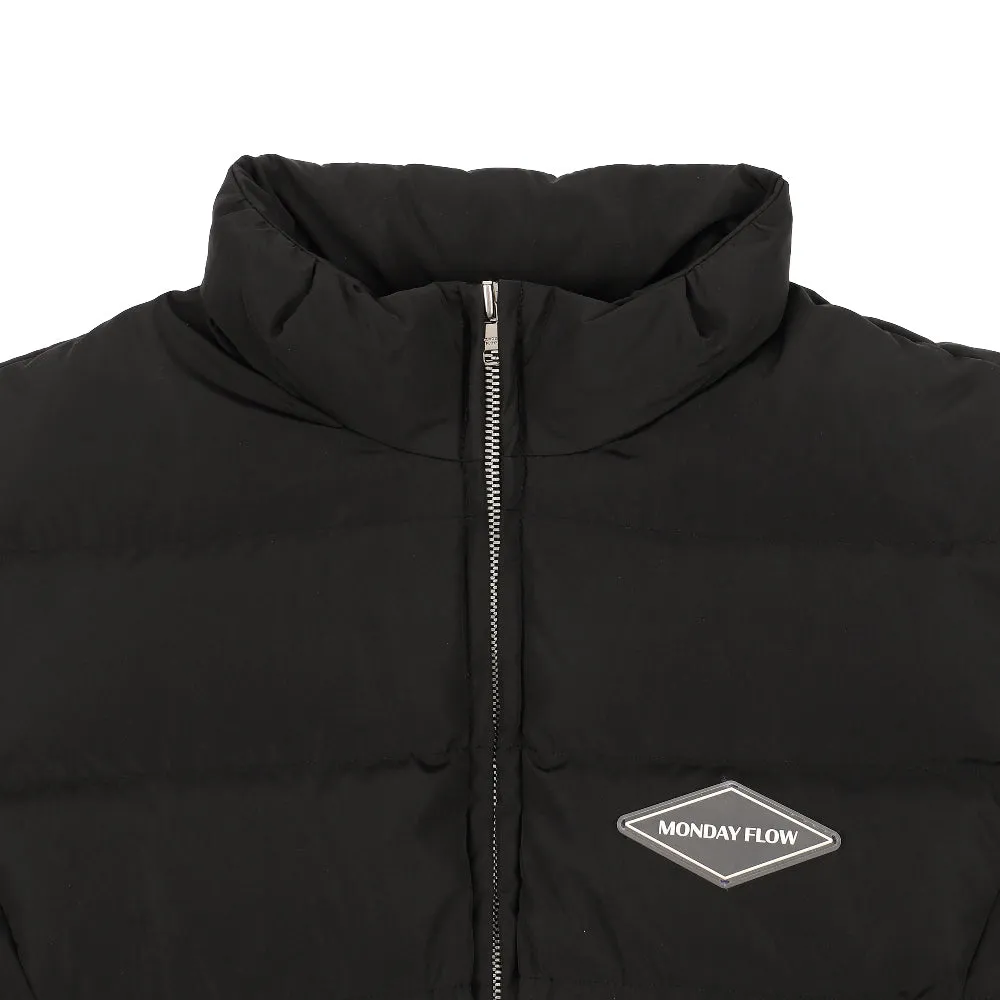 Monday Flow Muffle Goose Down Long Jacket - Black
