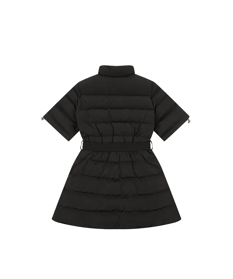 Monday Flow Muffle Goose Down Long Jacket - Black