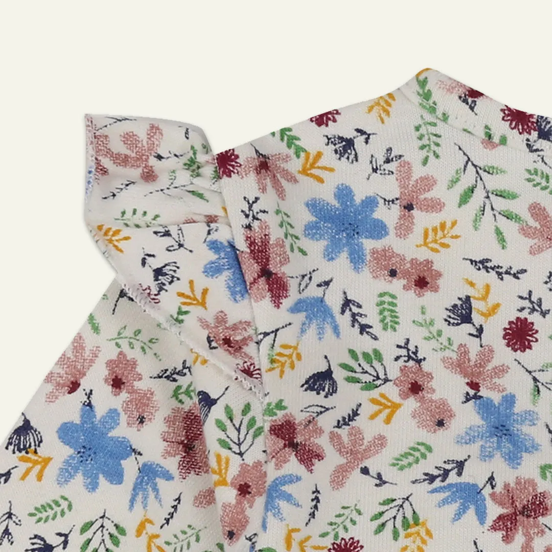 Multicoloured Floral Print Dress And Legging Set