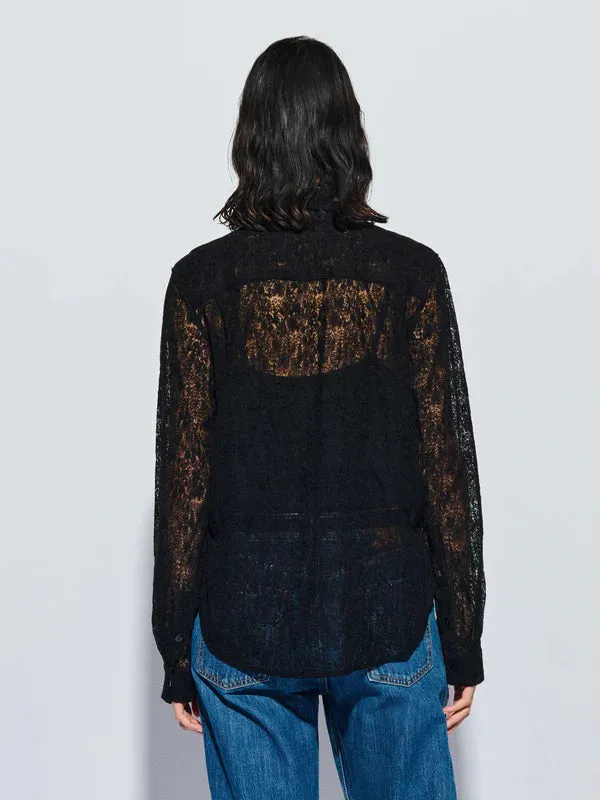 Nation LTD BURKE TOP Black Lace