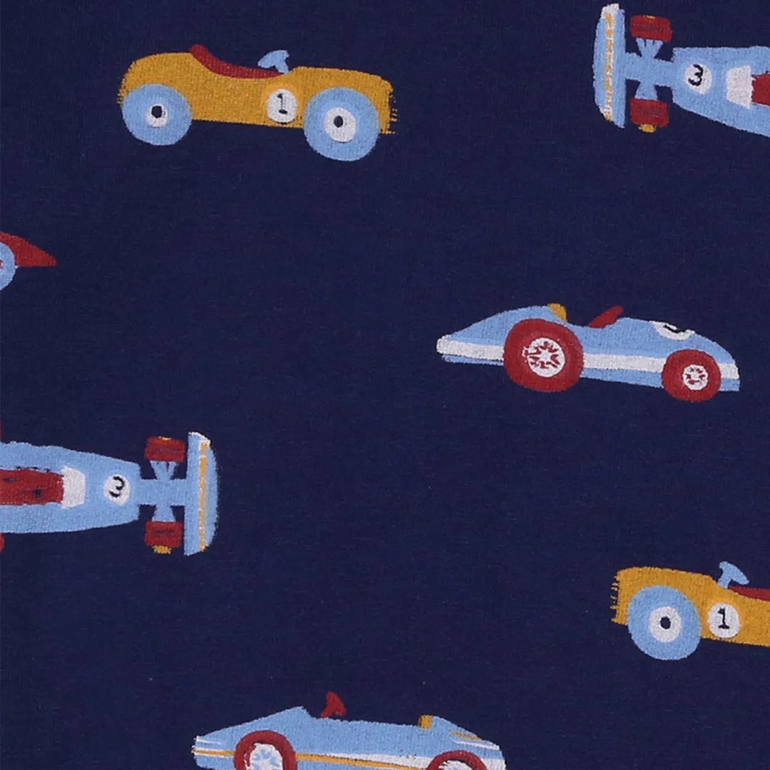 Navy Car Print Sweatshirt