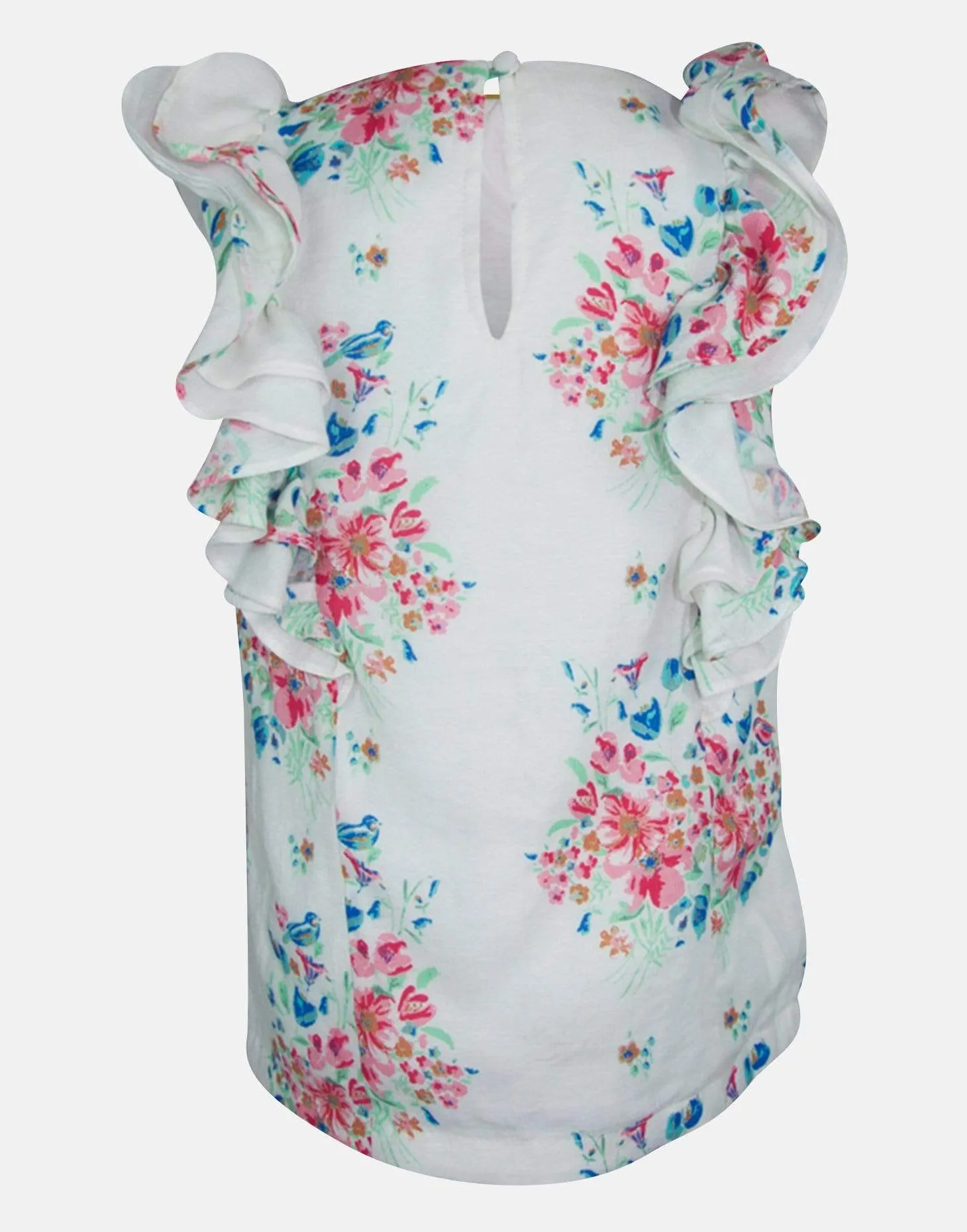 Neave: Floral frill blouse