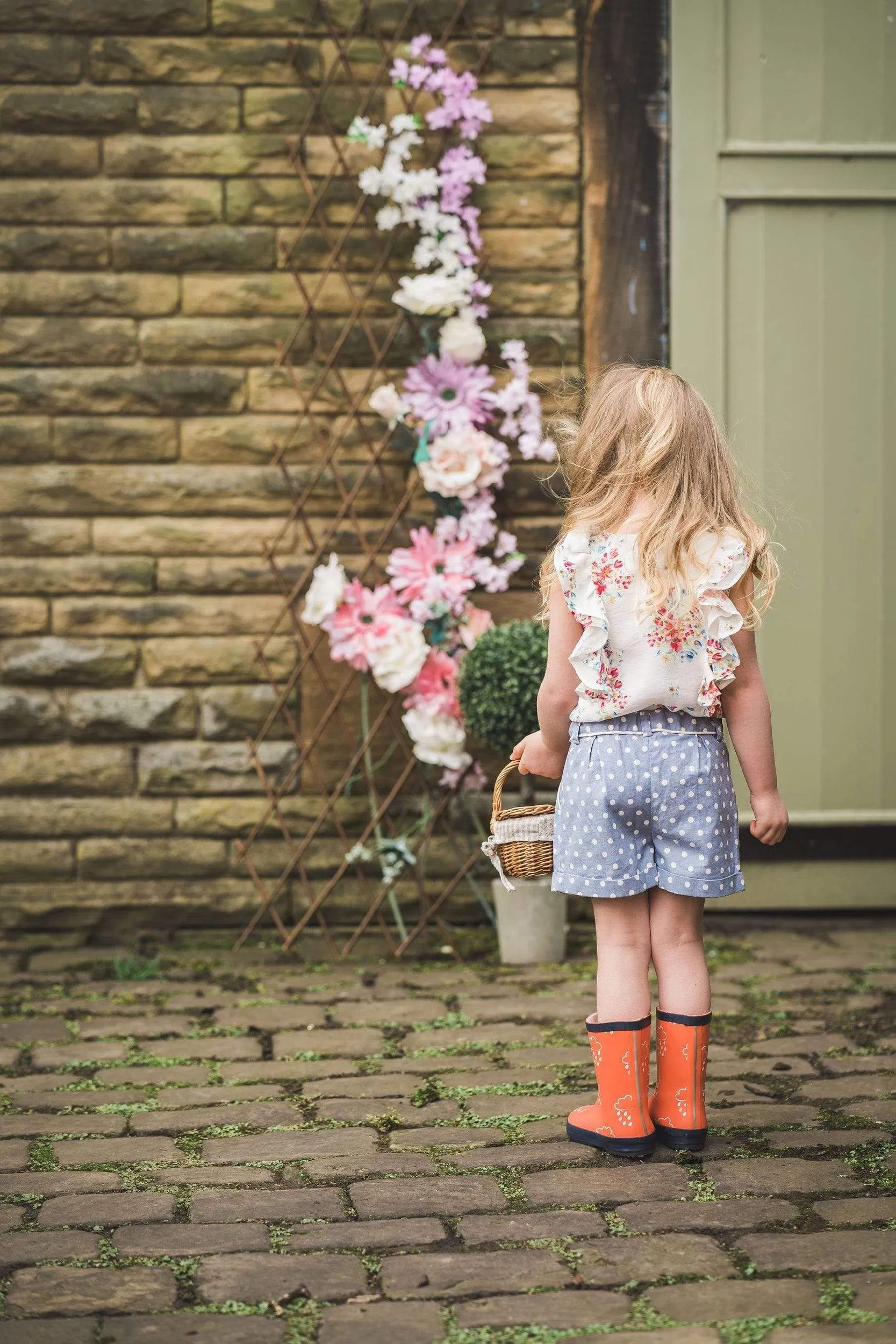 Neave: Floral frill blouse