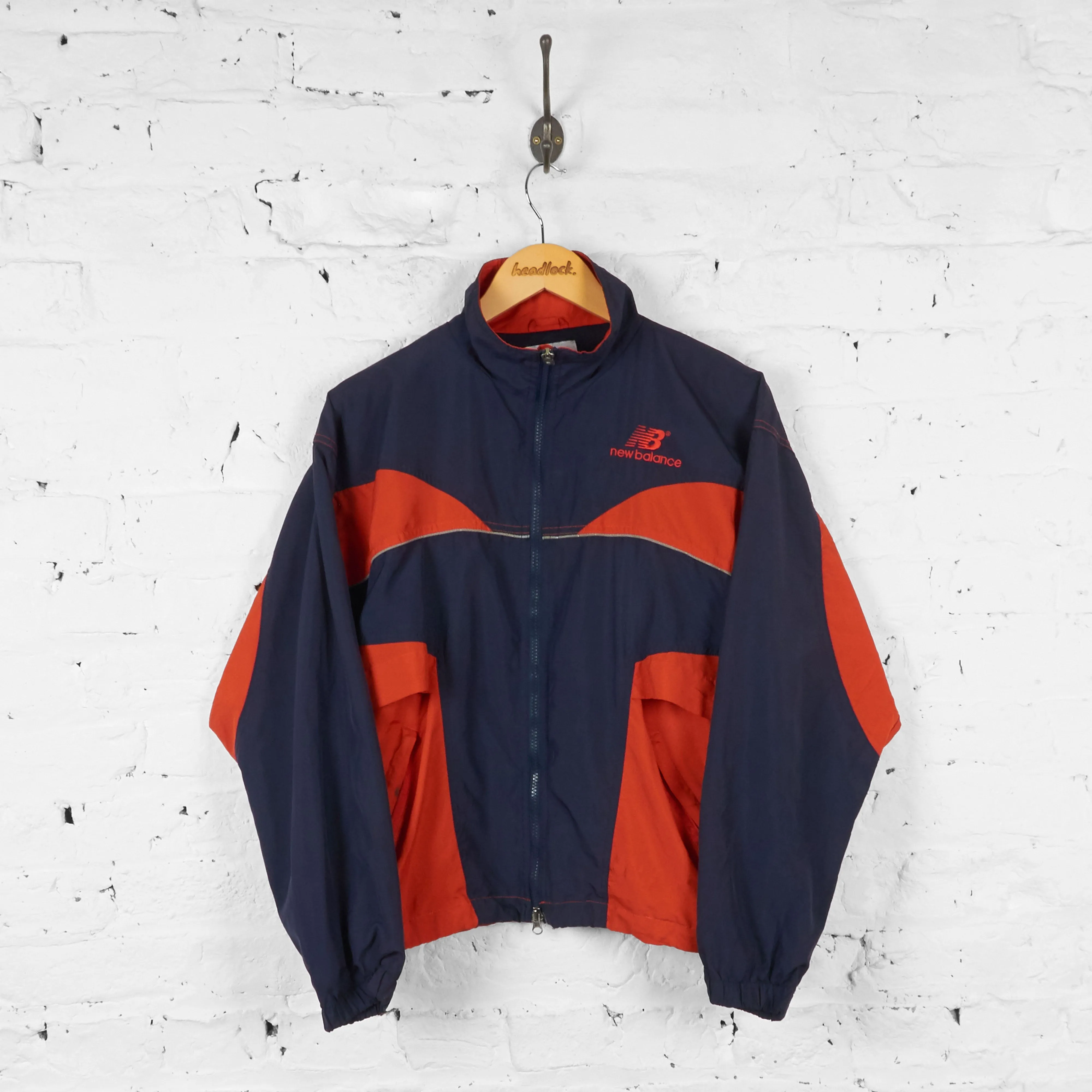 New Balance Windbreaker Shell Jacket - Blue/Orange - M