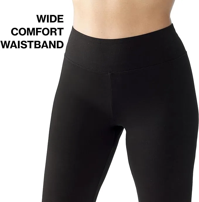 New SECRET® Leggings Everyday Cotton Leggings for Women, High Waist Tummy Control & Wide Comfort Waistband, for Everyday Wear Black Sz S! Retails $32 