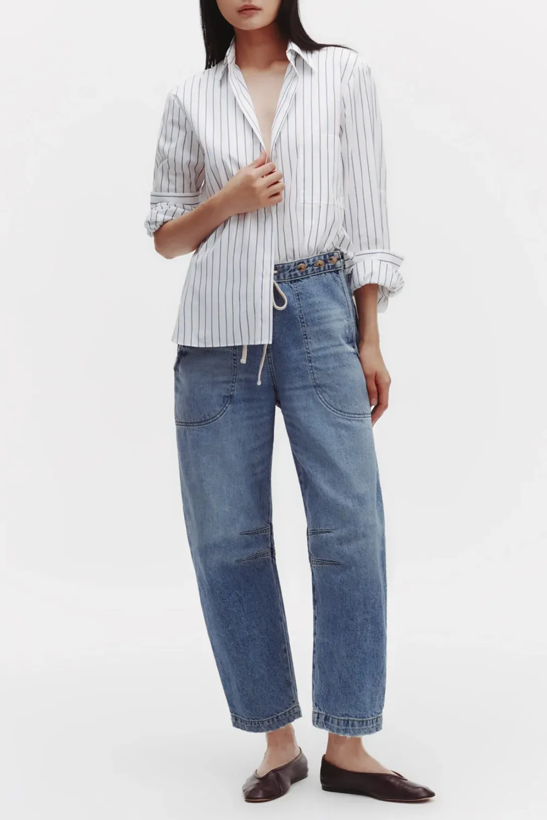 Next Morning Shirt | White / Blue