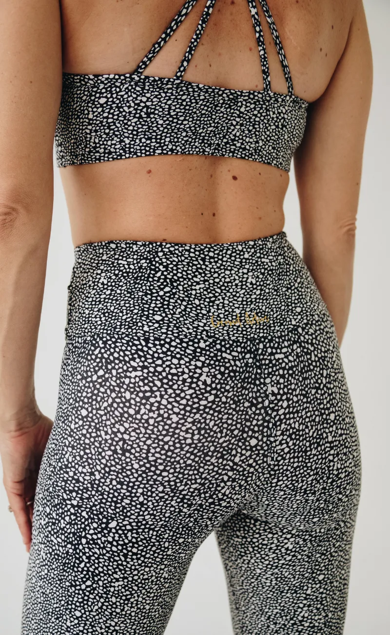 Night Sky Mesh Panel Medium Impact Bra
