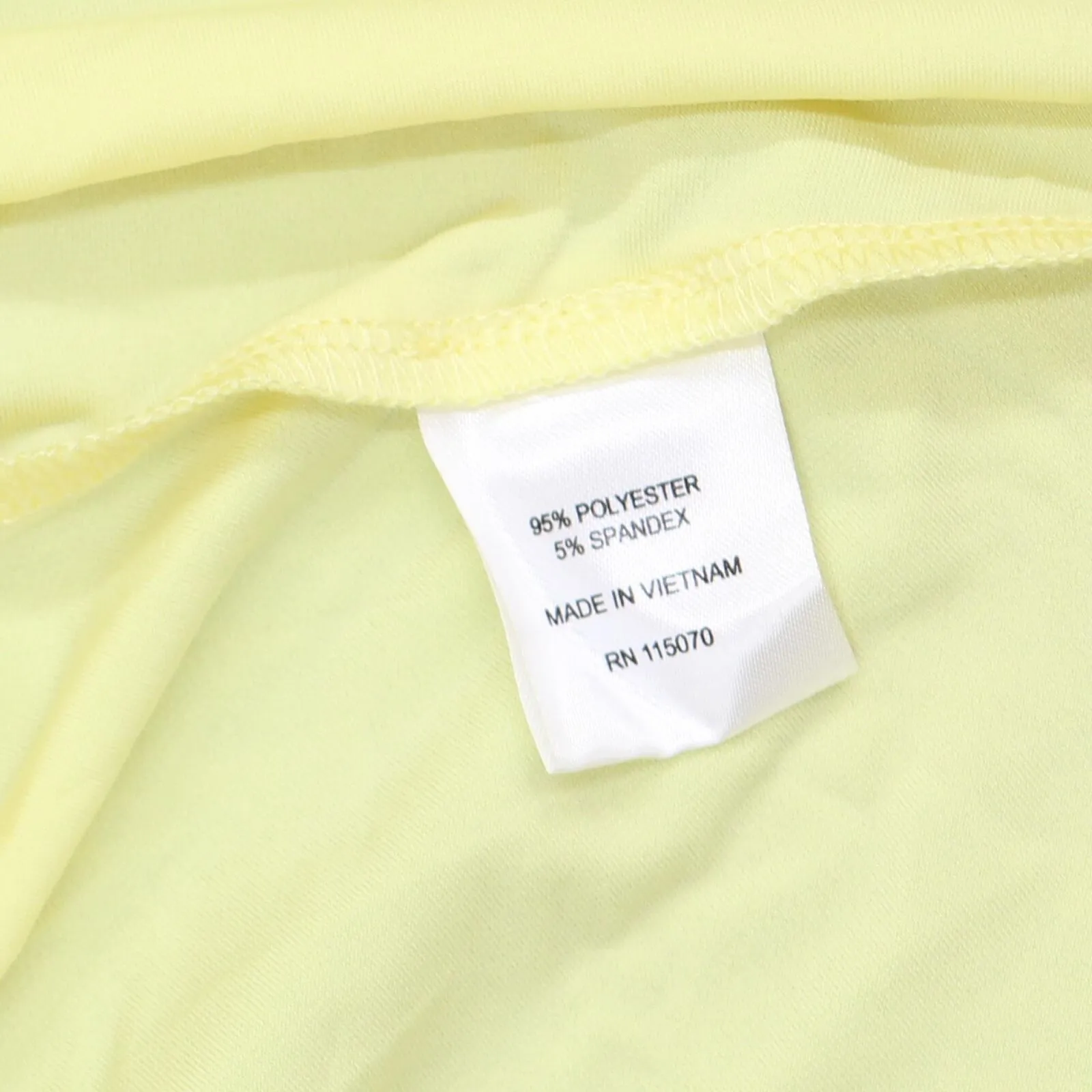 Nina Leonard Tunic Sleeveless Collared Top with Ruffle Hem Lemon Zest Yellow L